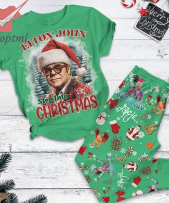 Elton John Step Into christmas pajamas set