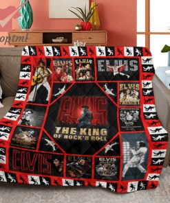 Elvis Presley The King Of Rock’n Roll Quilt Blanket