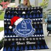 Fulham Personalized EPL Christmas Fleece Blanket