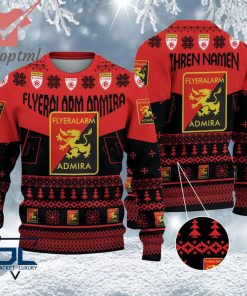 FC Admira Wacker Modling Custom Name Ugly Christmas Sweater