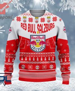 FC Red Bull Salzburg Custom Name Ugly Christmas Sweater