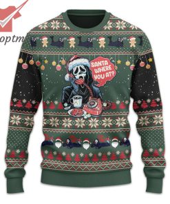 ghostface horror movies ugly christmas sweater 2 tnl1R