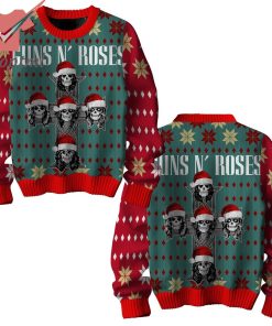 Guns N’ Roses Rock Band Ugly Christmas Sweater