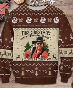 Hank Williams Jr this christmas was born to boogie and celebrate the country way ugly sweater