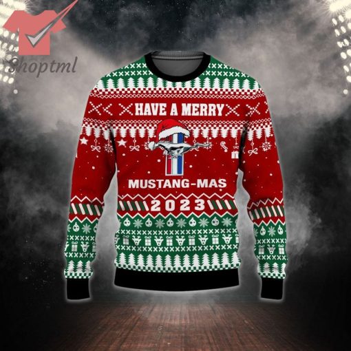 Have A Merry Mustang-Mas 2023 Ugly Christmas Sweater