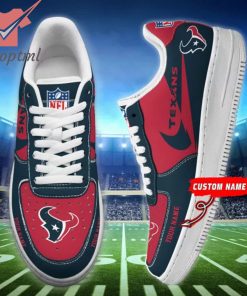 Houston Texans NFL Personalized Name Nike Air Force 1 Sneakers