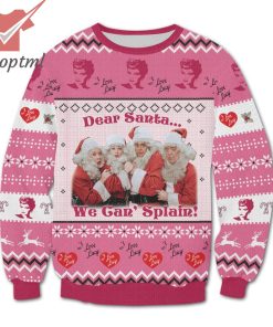 I Love Lucy Dear Santa We Can’ Splain Ugly Sweater