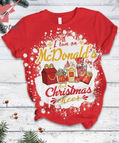 i run on mcdonalds christmas cheer christmas pajamas set 2 g4lNb