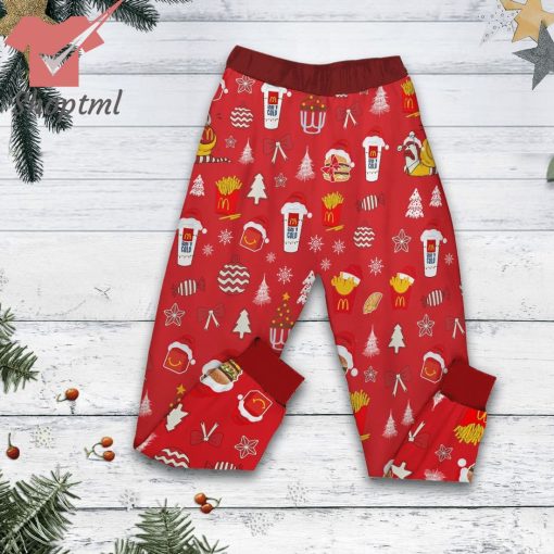 I run on McDonald’s christmas cheer christmas pajamas set