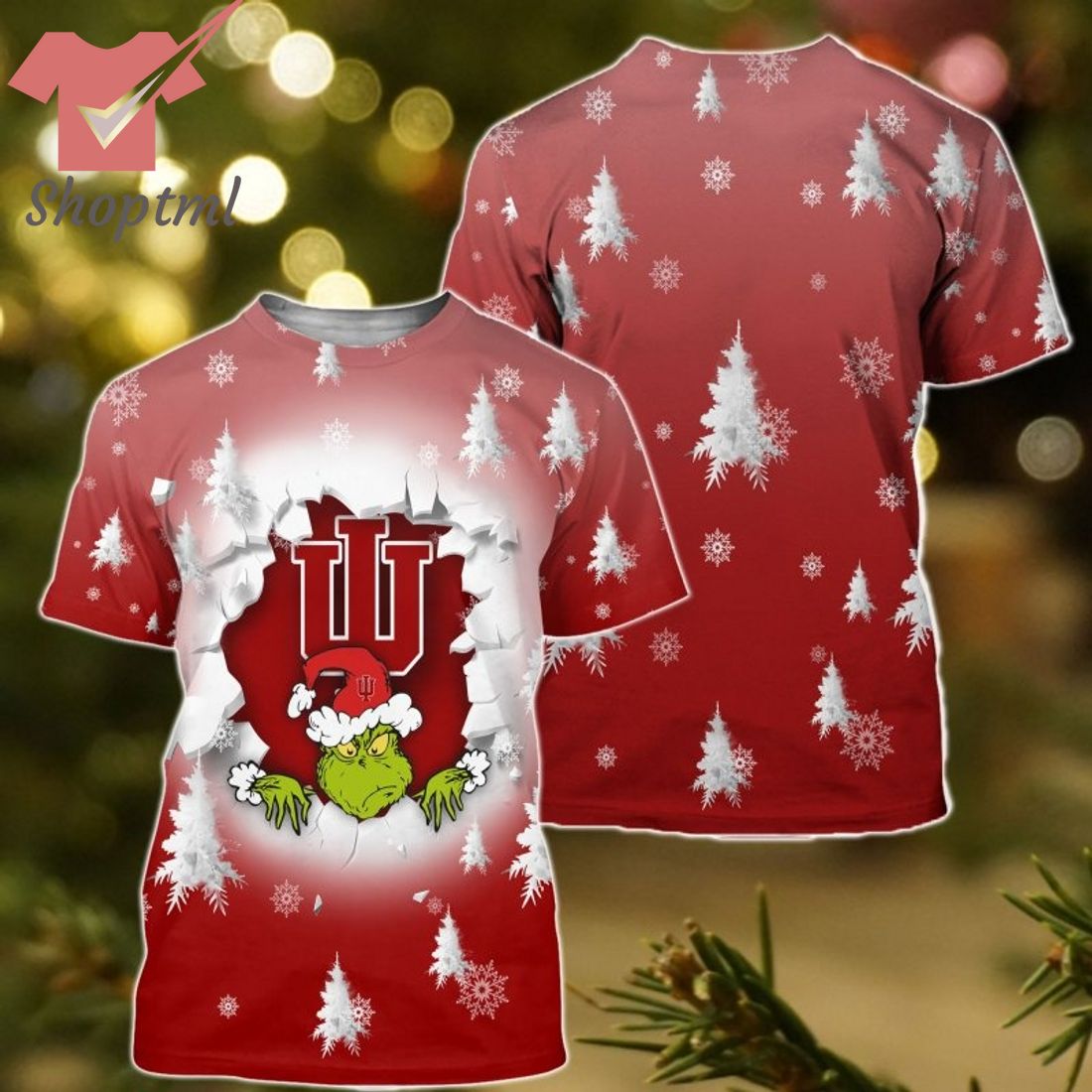Indiana Hoosiers Grinch Christmas Sweatshirt Hoodie