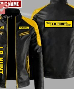 J B Hunt Custom Name Leather Jacket