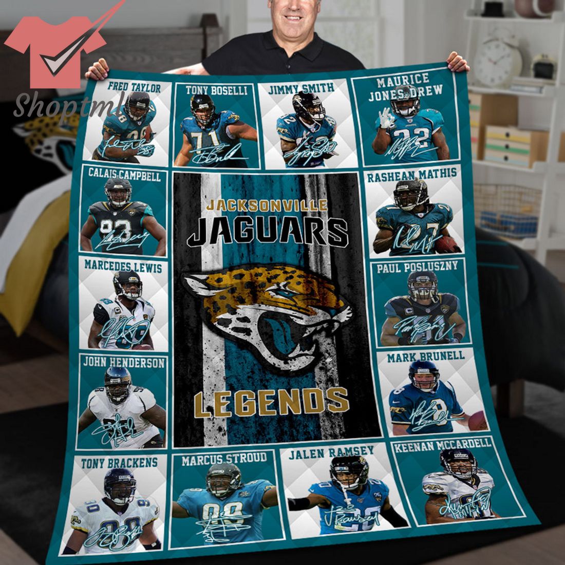 Jacksonville Jaguars Legends Fleece Blanket