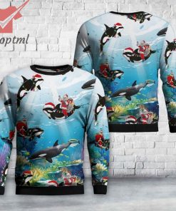 Killer Whales Orcas Ugly Christmas Sweater