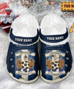 Kilmarnock F.C custom name fleece crocs clogs