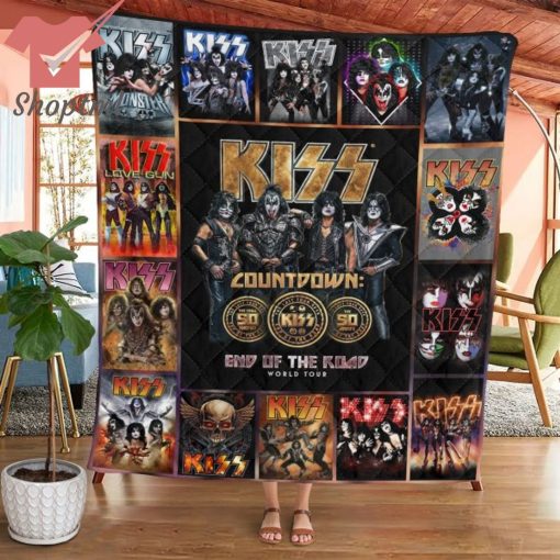 Kiss Band Countdown End Of The Road Quilt Blanket
