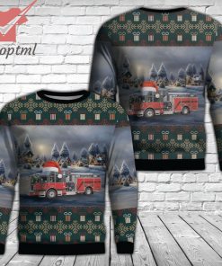 Lethbridge Fire Department Lethbridge Alberta Canada Ugly Christmas Sweater