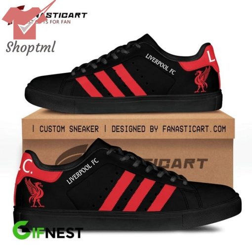 Liverpool FC Black Adidas Stan Smith shoes