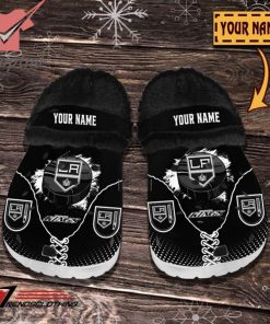 Los Angeles Kings NHL Custom Name Fleece Crocs