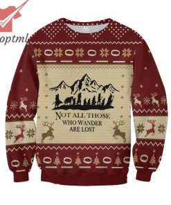 LOTR Not All Those Who Wander Are Lost Ugly Christmas Sweater