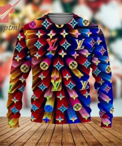 Louis Vuitton Art Luxury Brand 2023 Ugly Christmas Sweater