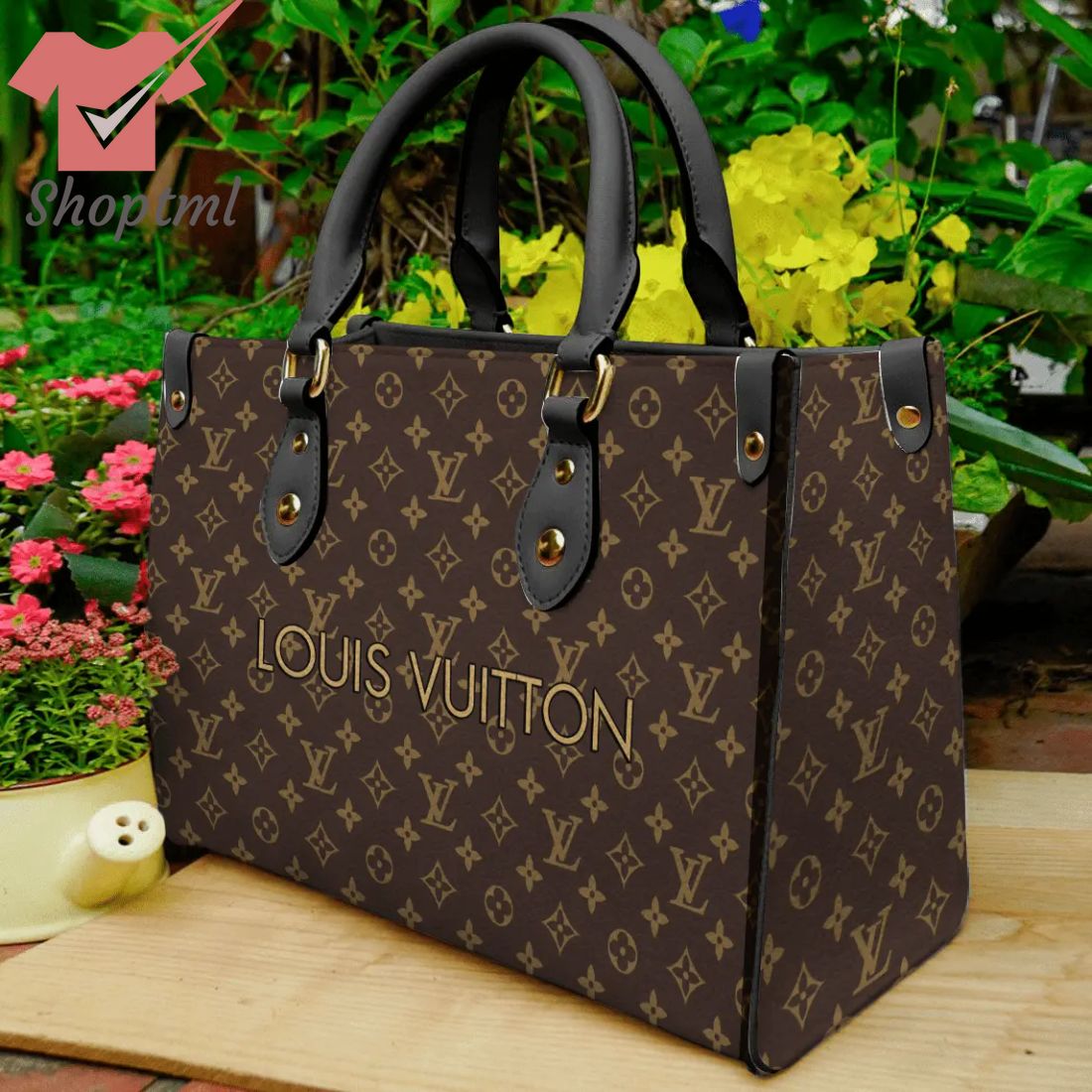 Louis Vuitton Brown Monograms Luxury Women Leather Handbag