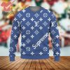Louis Vuitton Luxury Brand 2023 Black Ugly Christmas Sweater