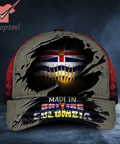 Made In British Columbia Flag Hat Remembrance Day Cap