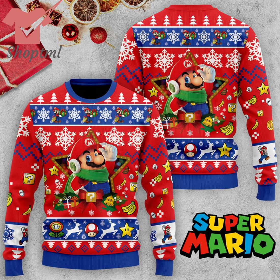 Mario Super Mario Ugly Christmas Sweater