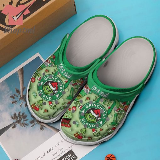 Merry Grinchmas Blend Custom Name Crocs Clogs