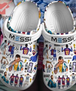 Messi GOAT career achivements crocs clog