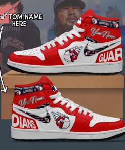 MLB Cleveland Guardians Custom Name Air Jordan 1 Sneaker