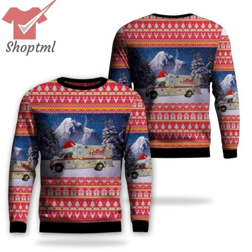 Mobile Medical Response Saginaw Michigan Ugly Christmas Sweater