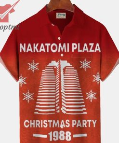 Nakatomi Plaza Christmas Party 1988 Red Hawaiian Shirt