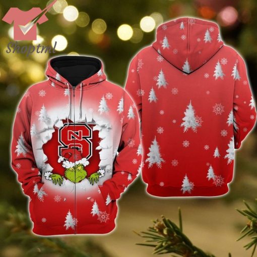 NC State Wolfpack Grinch Christmas Sweatshirt Hoodie