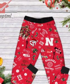 nebraska cornhuskers go big red christmas pajamas set 3 98Dcx