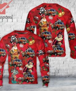 New South Wales RFS Fire Truck Ugly Christmas Sweater