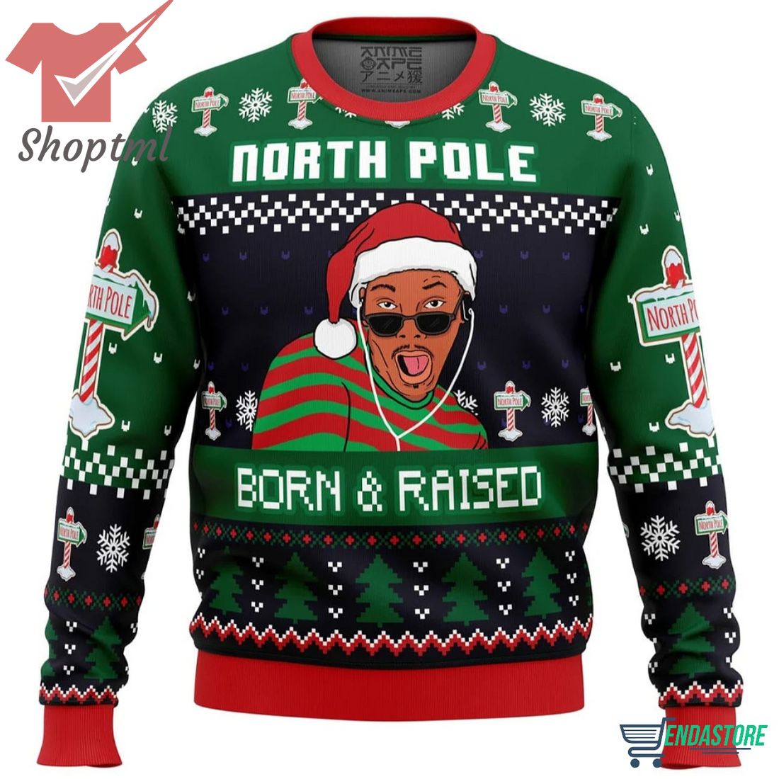 Northpole open for christmas sweater