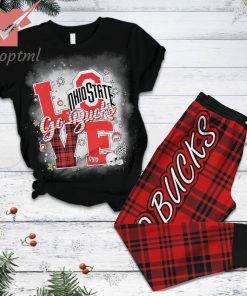 Ohio State Buckeyes go bucks christmas pajamas set