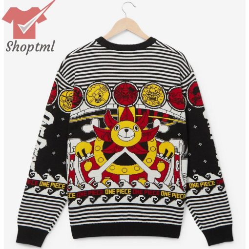 One Piece Straw Hat Crew Jolly Roger Holiday Sweater