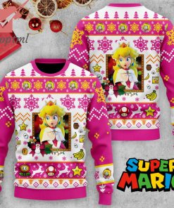 Peach Super Mario Ugly Christmas Sweater