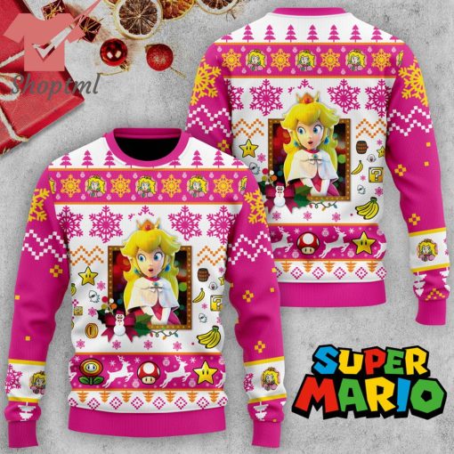 Peach Super Mario Ugly Christmas Sweater