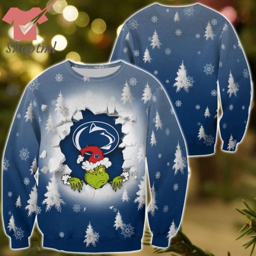 Penn State Nittany Lions Grinch Christmas Sweatshirt Hoodie