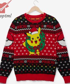 Pokémon Pikachu Wreath Holiday Sweater
