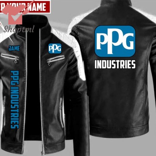 PPG Industries  Custom Name Leather Jacket