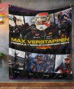 Red Bull Racing F1 2023 Champion Max Verstappen Quilt Blanket