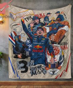 red bull racing f1 2023 champion quilt blanket 3 OXHJN