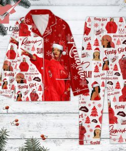 Rihanna Fenty Girl Badgalriri Christmas Pajamas Set