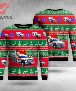 Robertson County EMS Springfield Tennessee Ugly Christmas Sweater