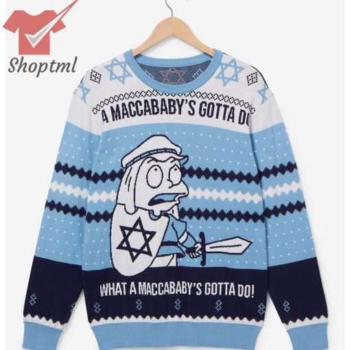 Rugrats Tommy Pickles Maccababy Holiday Sweater