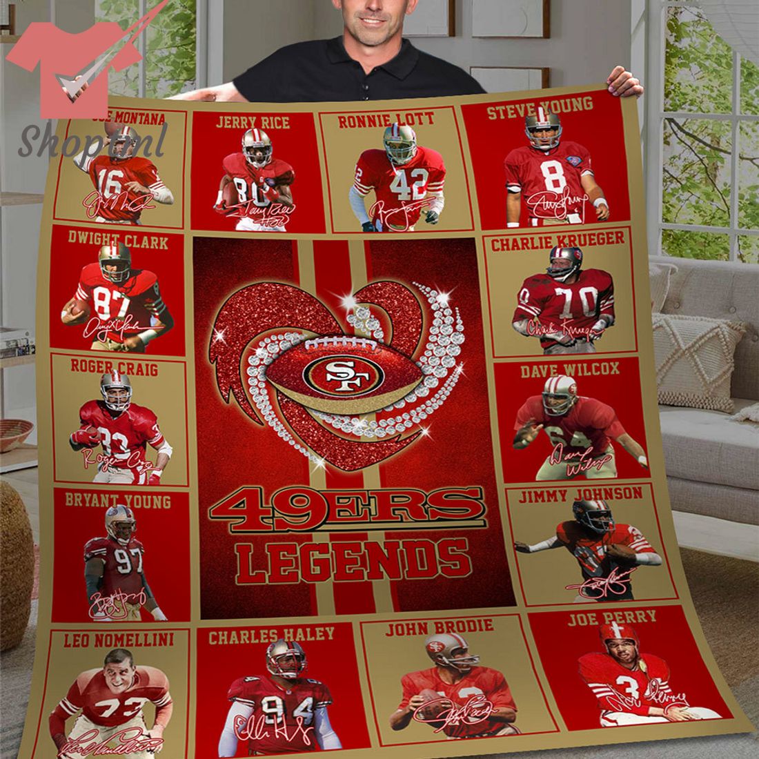 San Francisco 49ers Legends Fleece Blanket